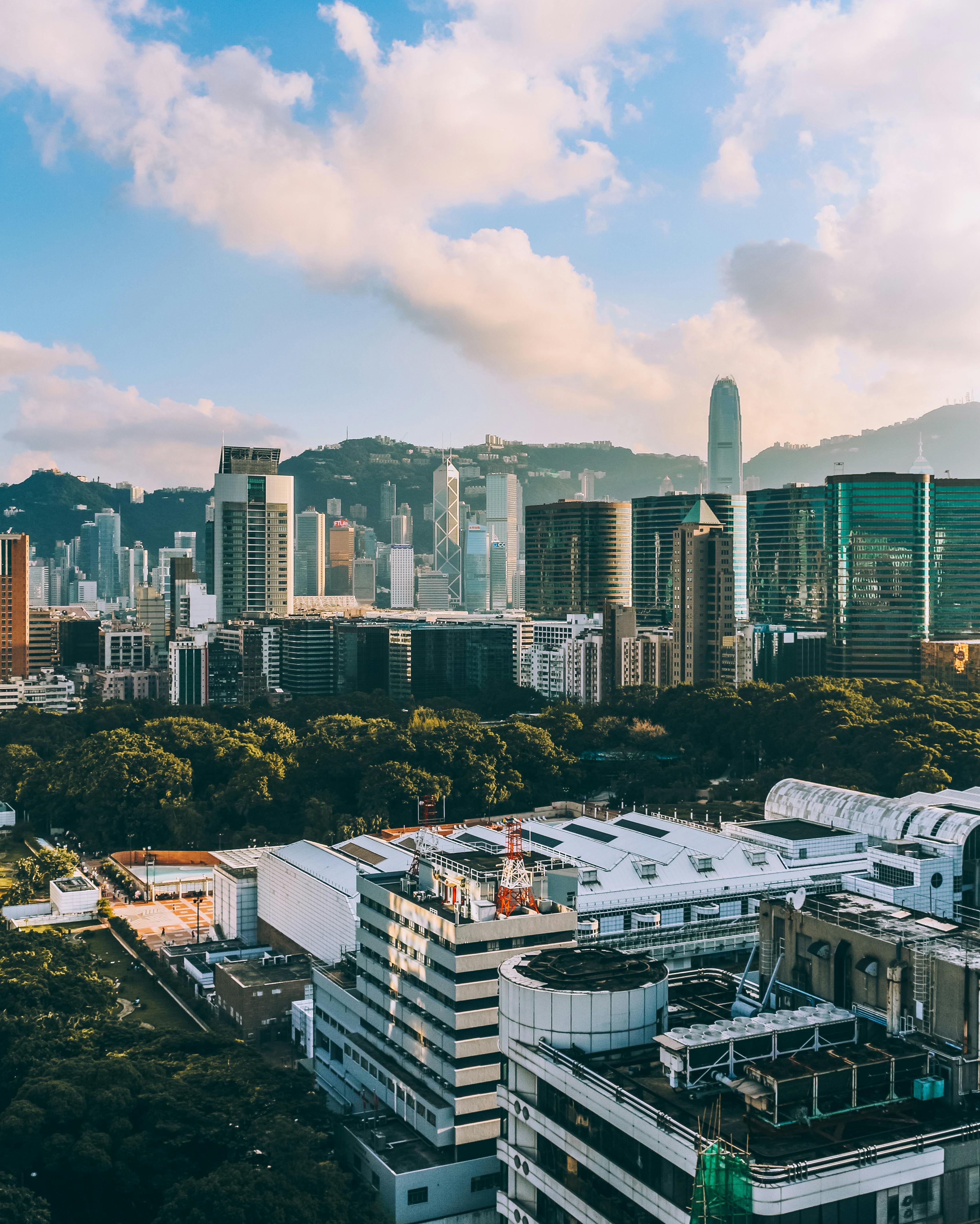 View of buildings in Hong Kong